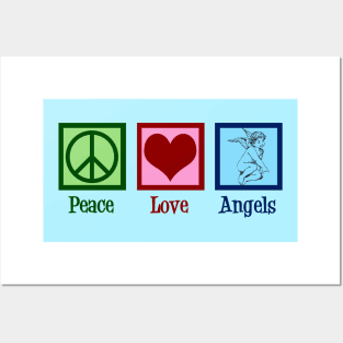 Peace Love Angels Posters and Art